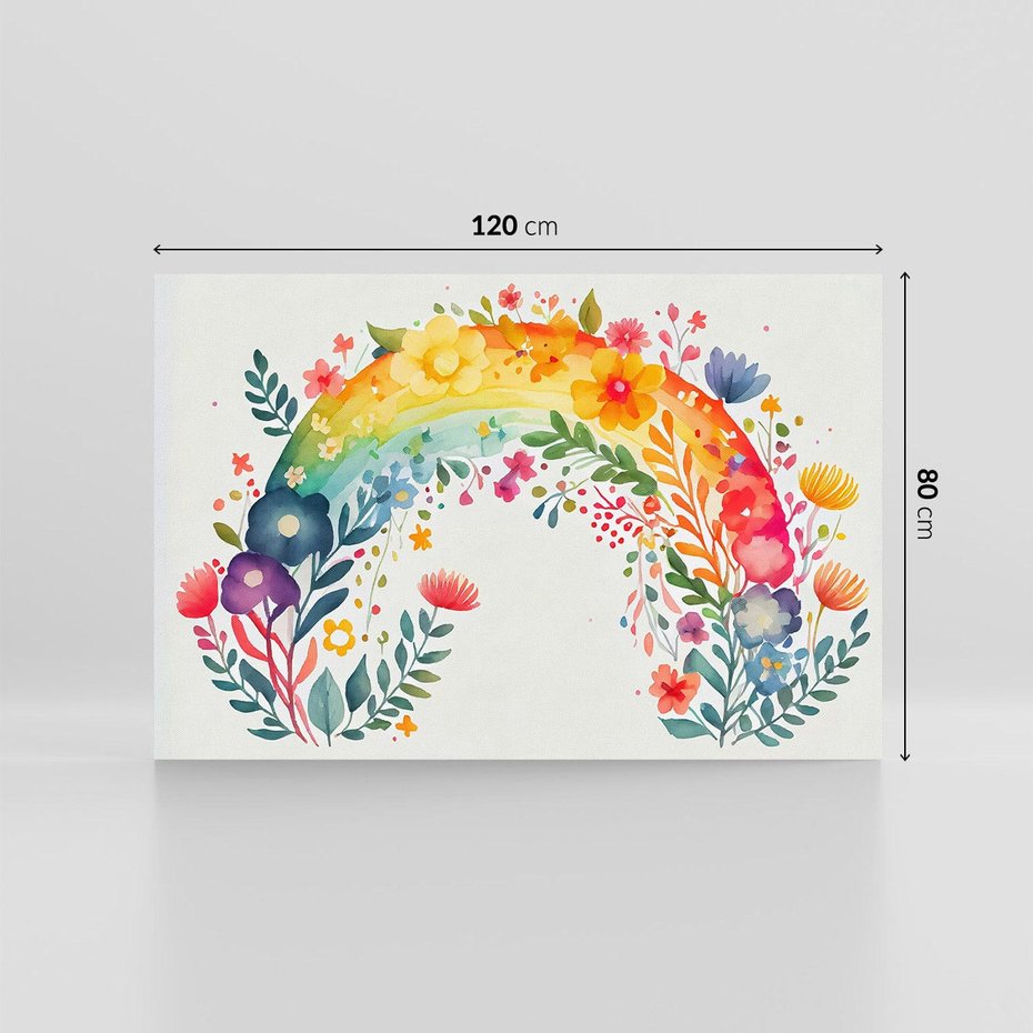 Obraz na płótnie 120x80 - Świat Kolorów - obraz pokój dziecka, dziewczynki