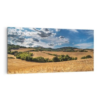 Obraz na płótnie 140x70 - Łąka góry i panoramiczny widok - łąka, góry