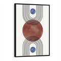 Obraz w ramie 50x70 - Księga Impulsów - nowoczesny plakat, styl midcentury - rama czarna