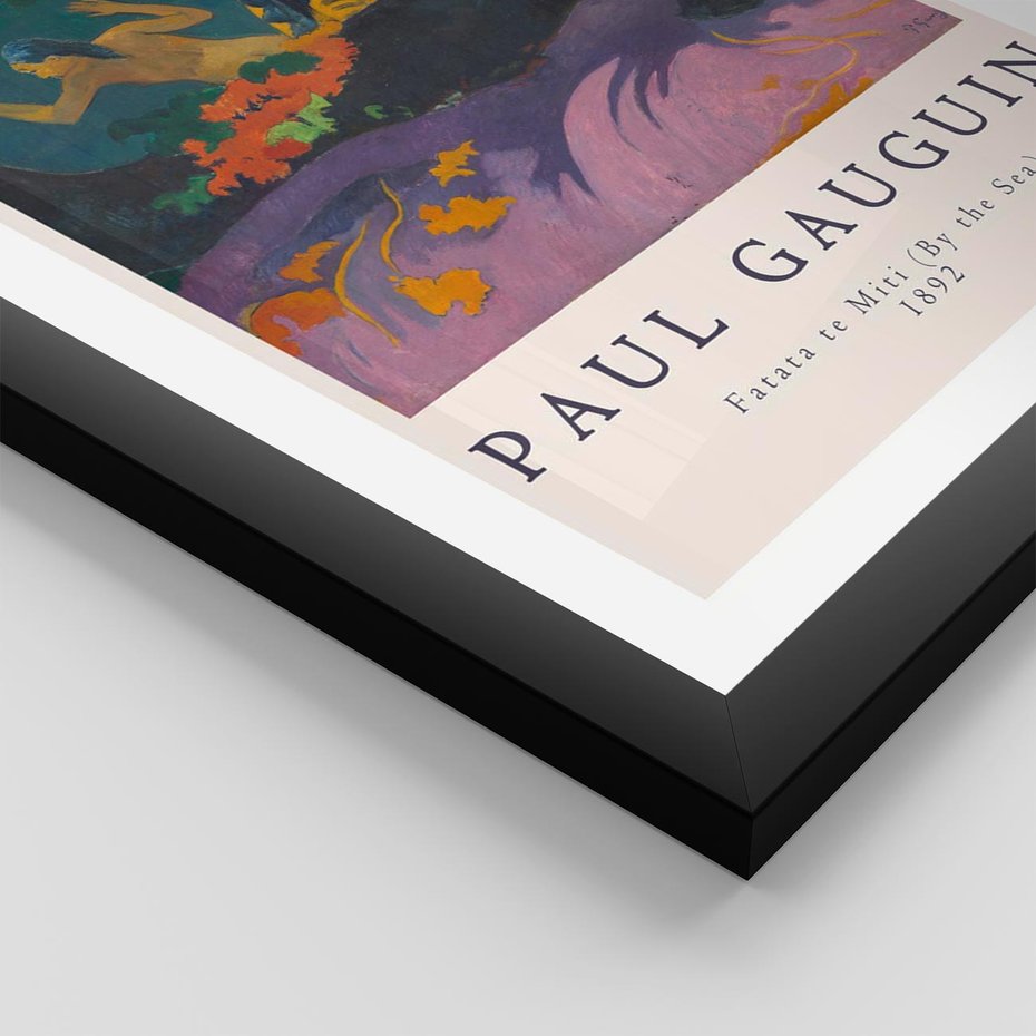 Plakat w ramie 50x70 - Paul Gauguin: Reprodukcja - Paul Gauguin, reprodukcja - rama czarna