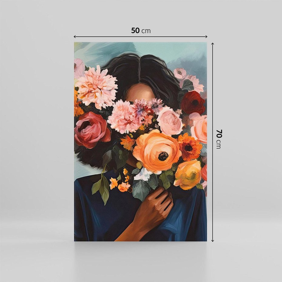 Obraz na płótnie 50x70 - Ukryte Emocje - obraz, akwarela