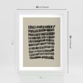Plakat w ramie 40x50 - Echa Zapomnianych Wymiarów - nowoczesna sztuka, plakat - rama biała