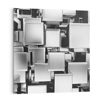 Obraz na płótnie 40x40 - Nowe Wymiary Sztuki - 3D, abstrakcja