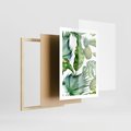 Plakat w ramie 50x70 - Oaza Natury - liście, tropikalne - rama drewno