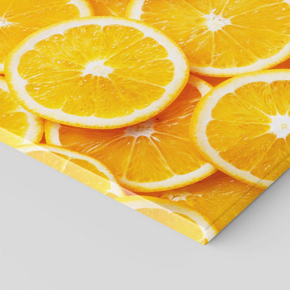 Obraz na płótnie 60x60 - Wyrazista moc pomarańczy - pomarańcze, owoce