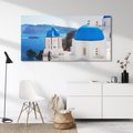 Obraz na płótnie 120x60 - Perspektywa na Santorini - Santorini, perspektywa