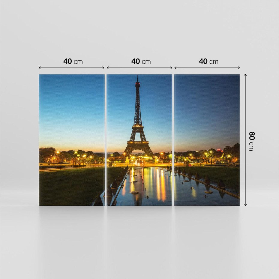 Obraz na płótnie 120x80 - Romantyczny Paryż: Wieża Eiffla - Paryż, Wieża