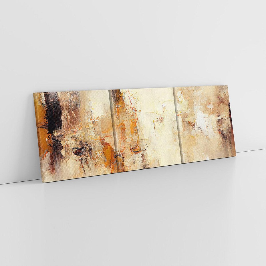 Obraz na płótnie 120x40 - Odbicie utraconych barw - abstrakcja, tekstury farb