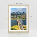 Plakat w ramie 30x40 - Most w metropolii - most, miato - rama drewno
