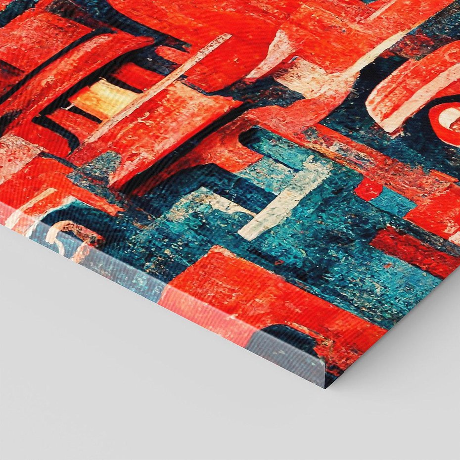 Obraz na płótnie 120x40 - Mistyka Wschodnich Światów - orientalna sztuka, nawiązanie do Japonii