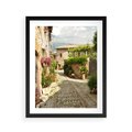 Plakat w ramie 40x50 - Włoskie Uliczki - włoska, uliczka - rama czarna