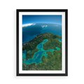 Plakat w ramie 50x70 - Beztroski widok na ocean - widok, ocean - rama czarna