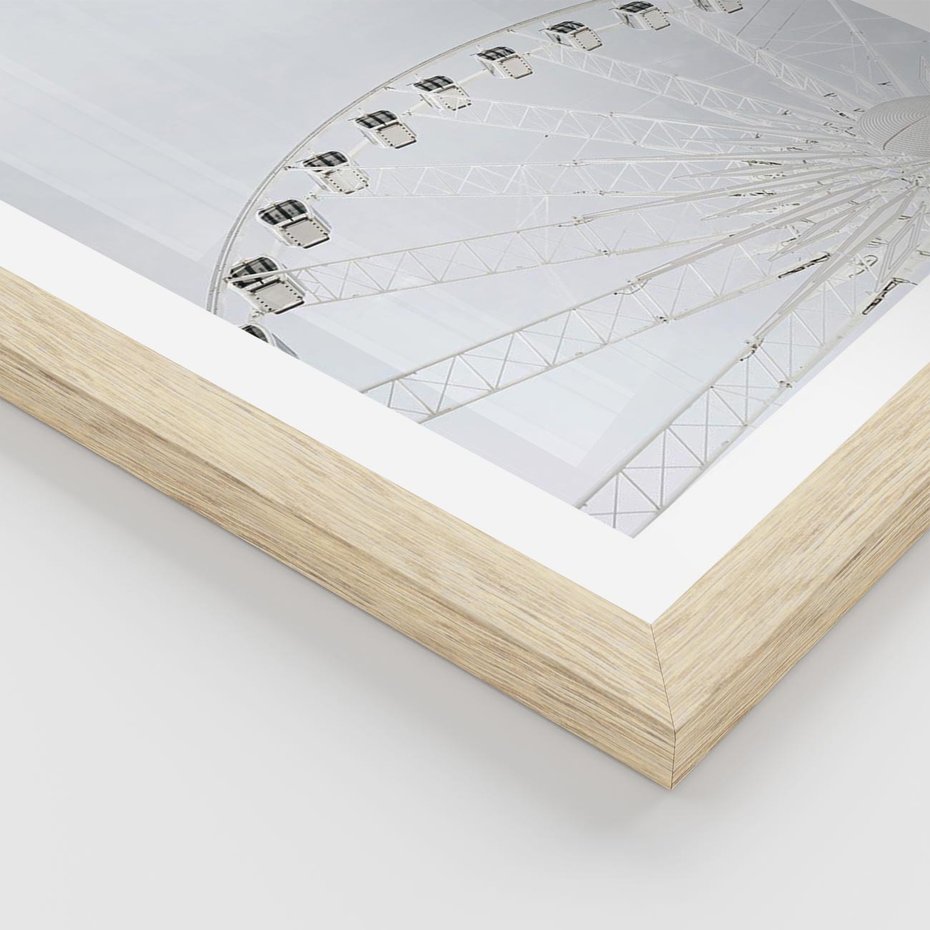 Plakat w ramie 40x50 - Karuzela Młyńska: Nostalgiczne Koło - młyńskie koło, karuzela - rama drewno