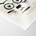 Plakat bez ramy 30x40 - Minimalistyczny Kot: Czarna Kreska - kot, grafika