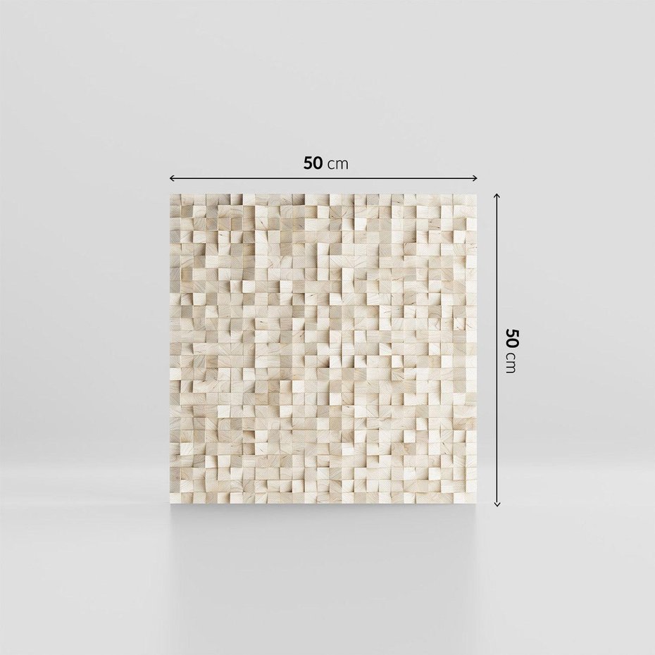 Obraz na płótnie 50x50 - Geometryczne 3D: Abstrakcyjna Harmonia - geometryczne, 3D