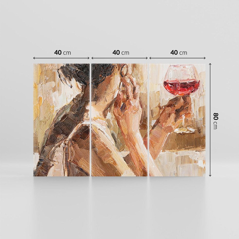 Obraz na płótnie 120x80 - Wibracje - portret, kobieta