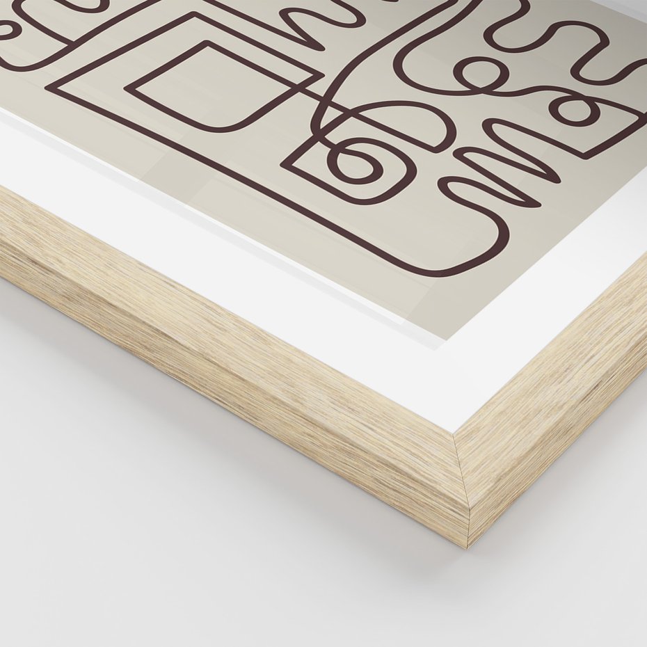 Zestaw obrazy w ramie 30x40 galeria - Sztuka, współczesna, plakaty - rama drewno