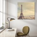 Obraz na płótnie 70x70 - Paryż: Wieża Eiffla w blasku - Wieża, Eiffla