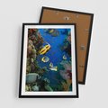 Plakat w ramie 50x70 - Podwodne królestwo rafy koralowej - rafa, koralowa - rama czarna