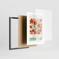 Plakat w ramie 50x70 - Abstrakcyjne Spektrum - kwiaty, abstrakcja - rama czarna