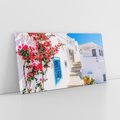 Obraz na płótnie 140x70 - Piękno miasta nad morzem - Grecja, uliczka