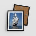 Plakat w ramie 40x50 - Podróż na Żaglowcu Przygody - żaglowiec, podróż - rama czarna