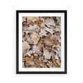Plakat w ramie 40x50 - Nostalgiczny Pejzaż - suche liście, jesień - rama czarna