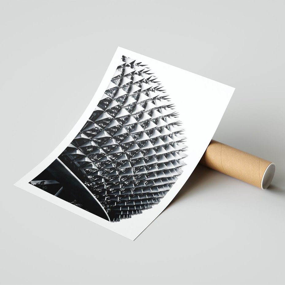 Plakat bez ramy 40x50 - Nowoczesność w Czerni i Bieli: Architektoniczna Piękność - nowoczesna architektura, black and white