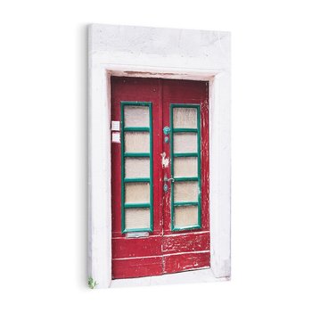 Obraz na płótnie 80x120 - Retro Przez Drzwi - drzwi, retro