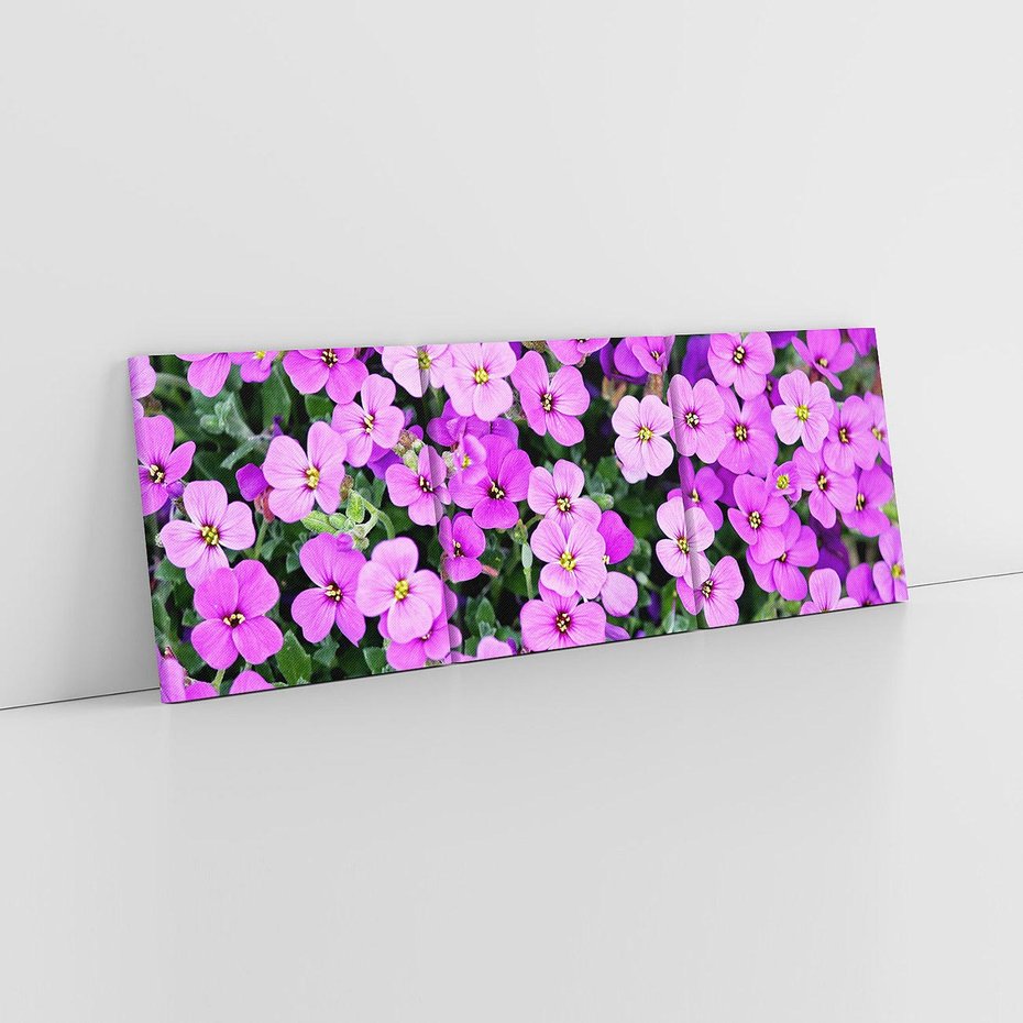 Obraz na płótnie 120x40 - Kwiatowa poezja w pastelowych odcieniach - kwiat, kwiaty