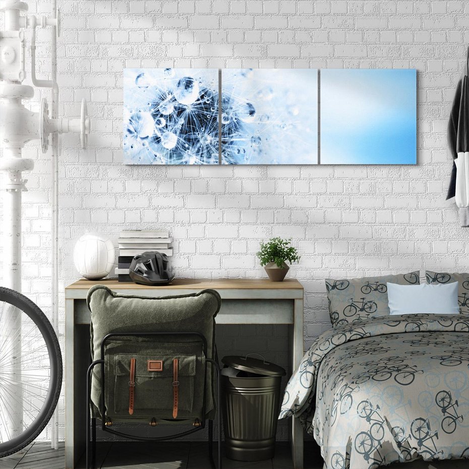 Obraz na płótnie 120x40 - Kwiatowa abstrakcja - abstrakcja, kwiat