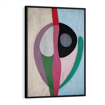 Obraz w ramie 70x100 - Wibracje Kolorów Marzeń - abstrakcyjne dziwne kształty, olejny obraz - rama czarna