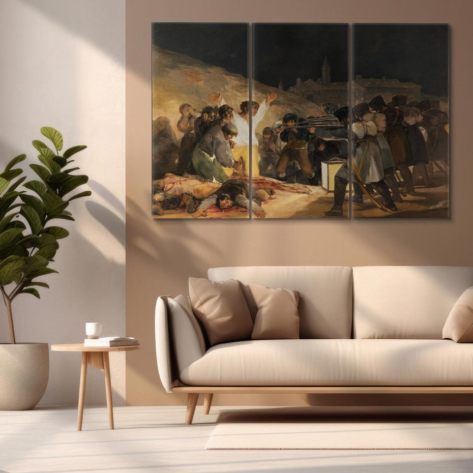 Obraz na płótnie 120x80 - "The Third of May" Francisco Goya - Reprodukcja - reprodukcja, obraz na płótnie
