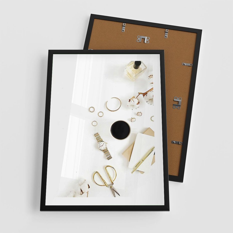 Plakat w ramie 50x70 - Luksusowy Lifestyle - kompozycja lifestyle, fotografia - rama czarna