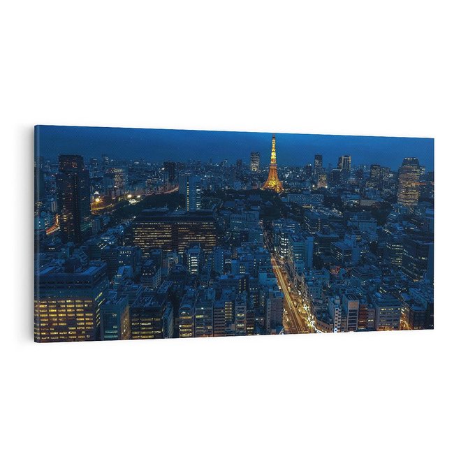 Obraz na płótnie 100x50 - Nocne impresje Paryża we Francji - Francja, Paryż