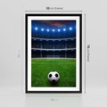 Plakat w ramie 50x70 - Piłka nożna - gol! - piłka nożna, gol - rama czarna