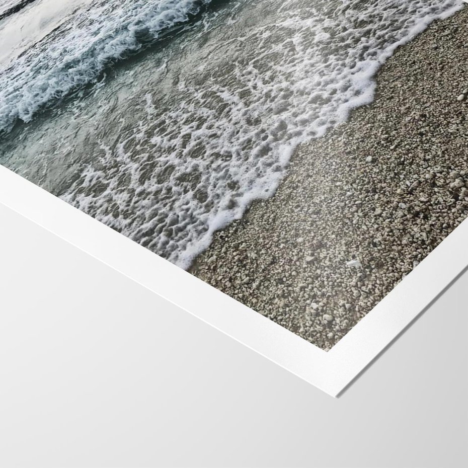 Plakat bez ramy 30x40 - Spokojna Plaża - plaża, żwirek