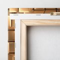 Obraz na płótnie 80x80 - Błyszcząca Elegancja - złoto, 3d