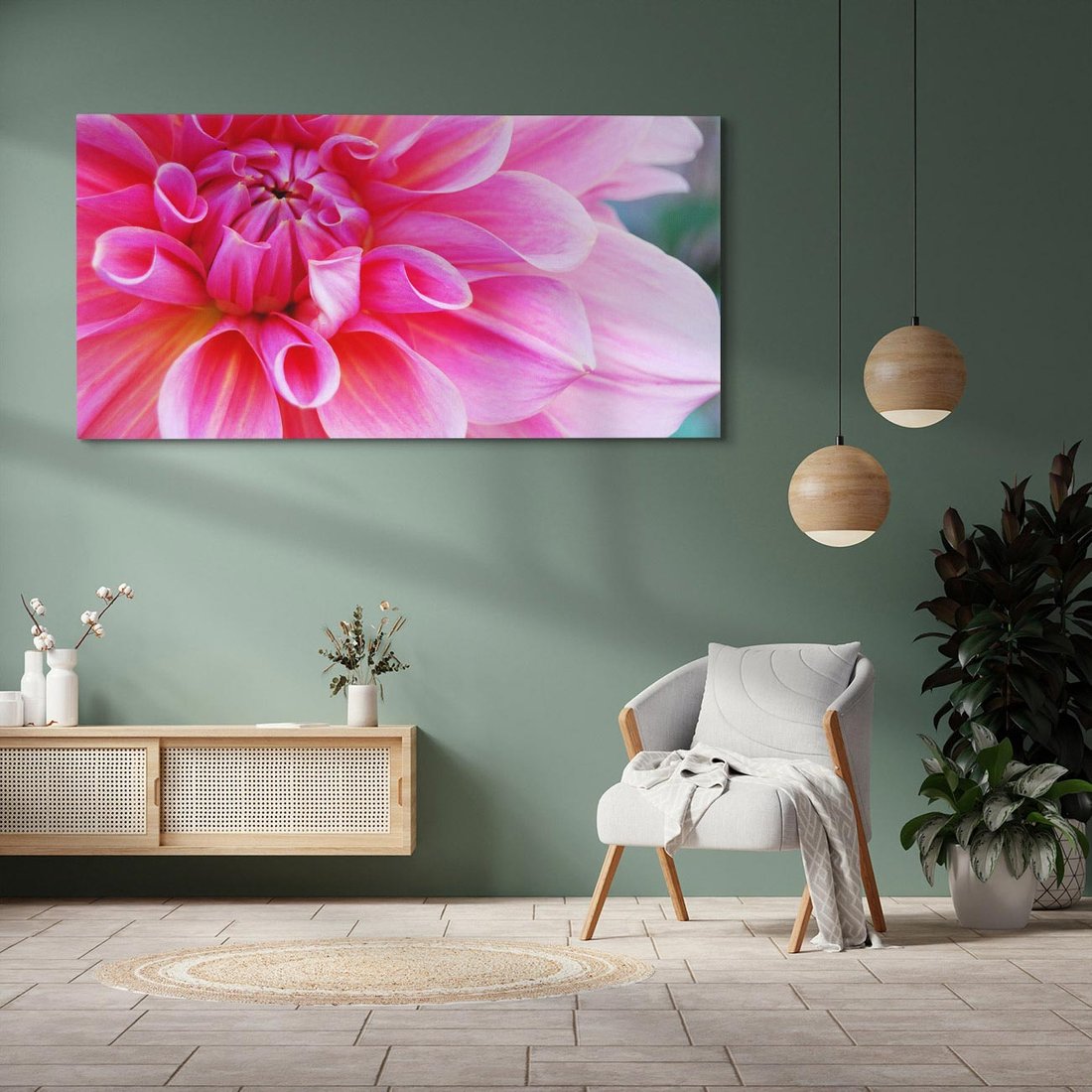 Obraz na płótnie 120x60 - Kwiatowy taniec różnorodność natury - kwiat, kwiaty