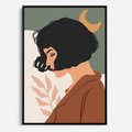 Obraz w ramie 70x100 - Kobieca Pasja - nowoczesny plakat, styl retro - rama czarna
