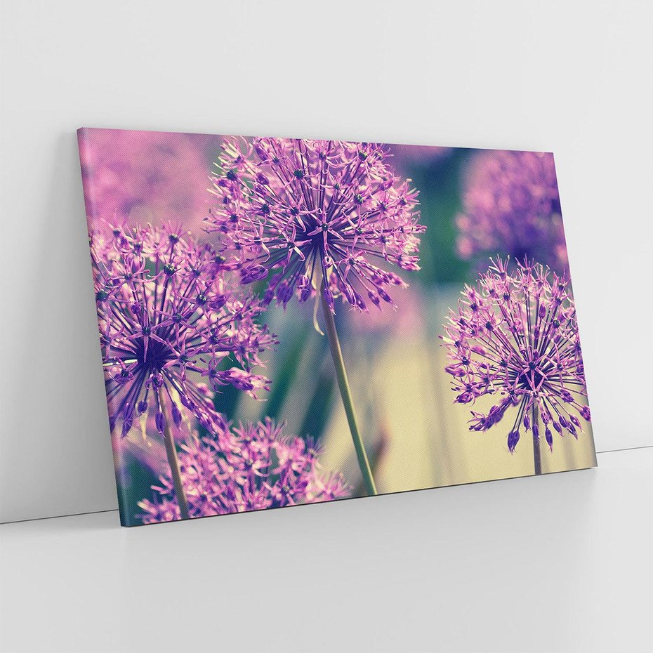 Obraz na płótnie 70x50 - Kwiatowa łąka w pełnym rozkwicie - kwiaty, łąka