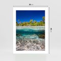 Plakat bez ramy 30x40 - Tropikalne Morze i Kolorowa Rafa - tropikalne, morze