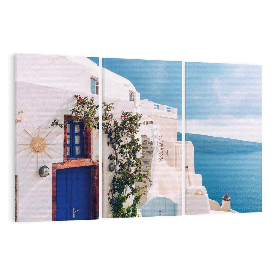 Obraz na płótnie 120x80 - Urok Greckiej Wyspy - Santorini, Grecja