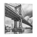 Obraz na płótnie 40x40 - Most nad nowojorską panoramą - most, Nowy York