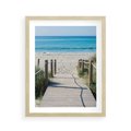Plakat w ramie 40x50 - Żywa Natura - plaża, morze - rama drewno
