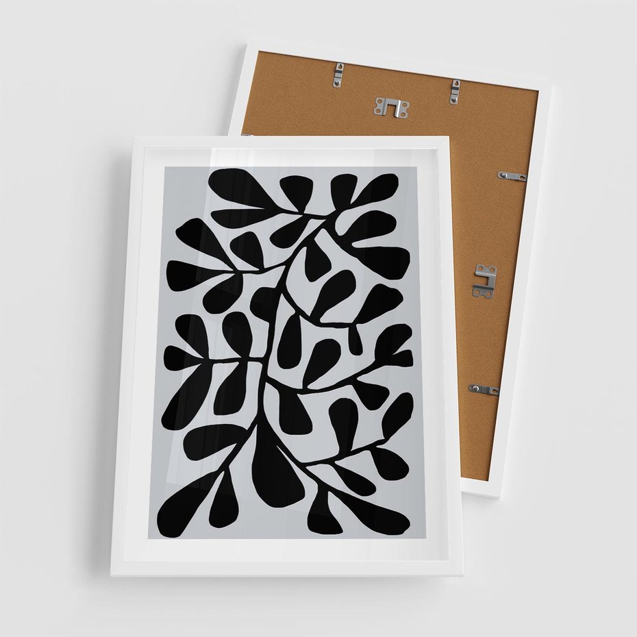 Plakat w ramie 50x70 - Echa Wyobraźni - matisse, sztuka nowoczesna - rama biała