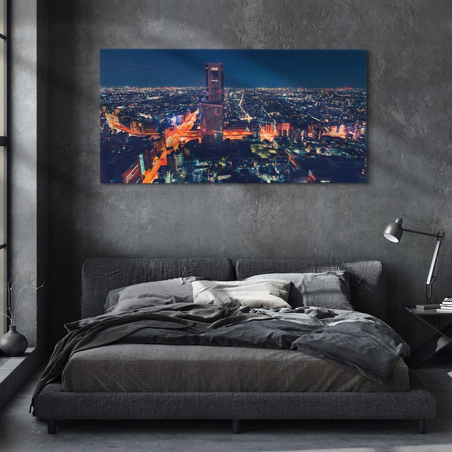 Obraz na płótnie 120x60 - światła i tradycja - Japonia, Tokio