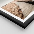 Plakat w ramie 30x40 - Spacer Ścieżką w Suchych Trawach - ścieżka wśród suchych traw - rama czarna