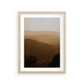 Plakat w ramie 30x40 - Odejście Słońca - pejzaż, zachód - rama drewno