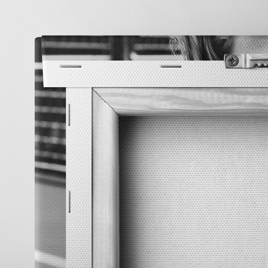 Obraz na płótnie 80x80 - Letnia Młodość - nowoczesna fotografia, czarno biała